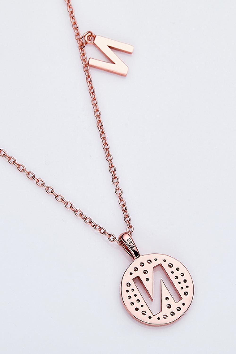 Adored Moissanite K to T Pendant Necklace Carauana Store