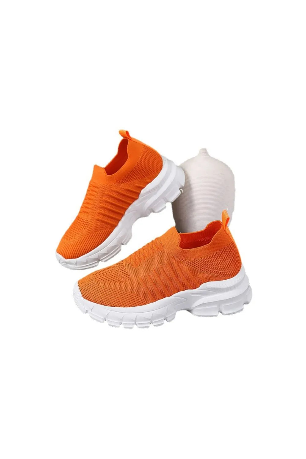 Breathable Mesh Round Toe Platform Athletic