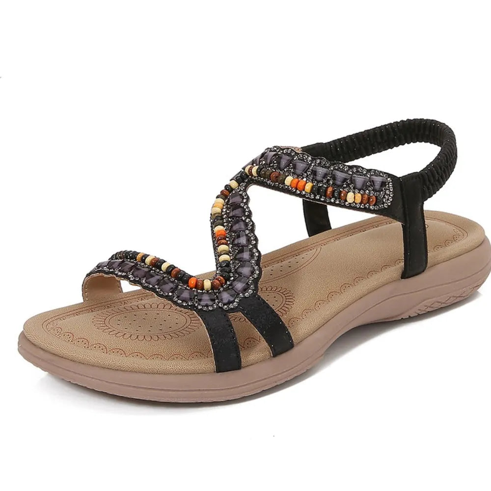 Open Toe Flats Sandals Carauana Store