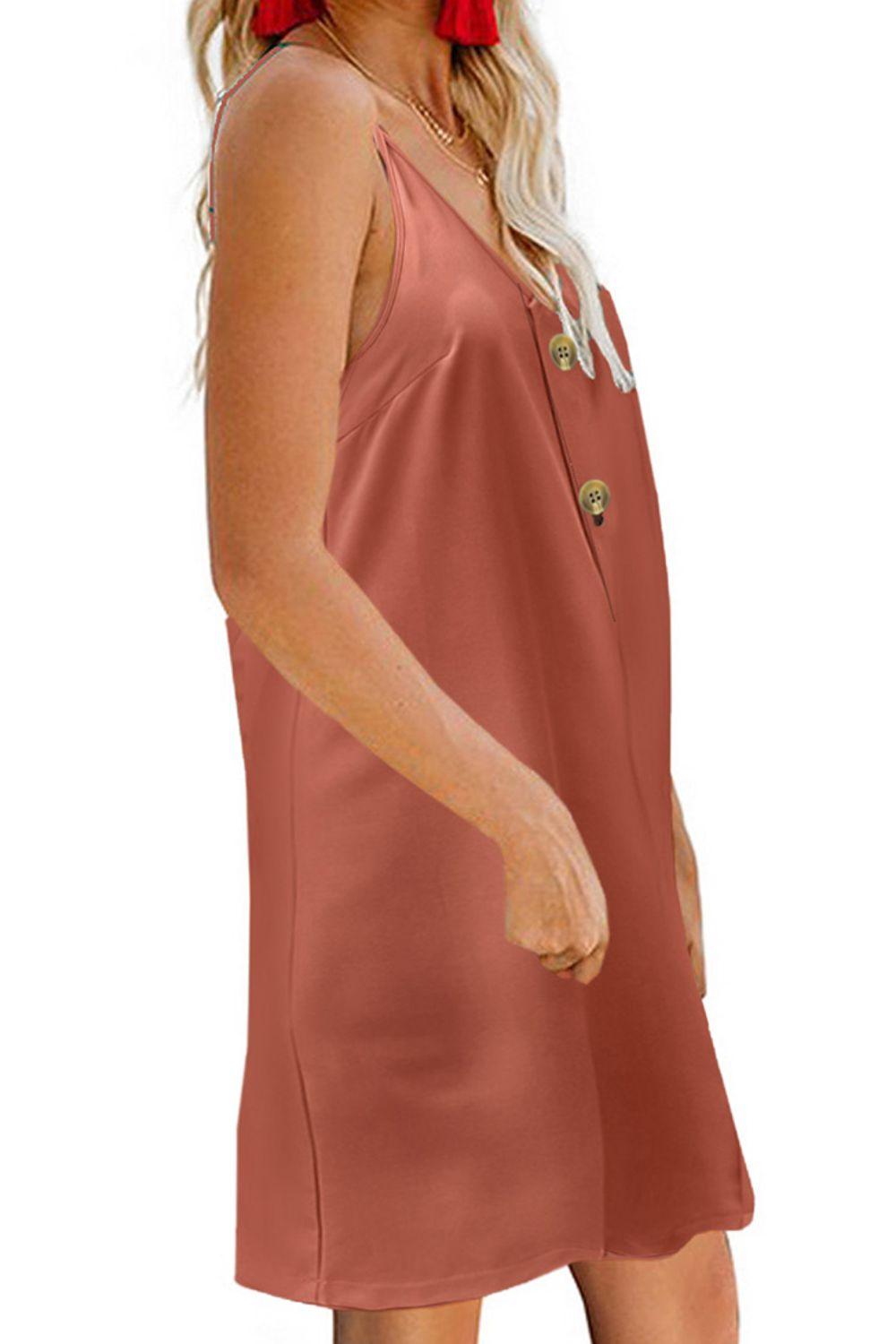 V-Neck Mini Cami Dress Carauana Store