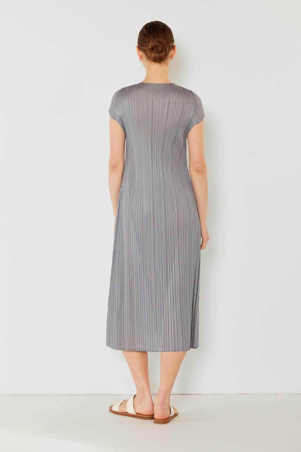 Marina West Swim Pleated Cap Sleeve A-Line Dress Carauana Store