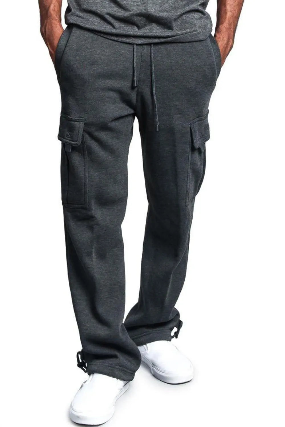 Men's Full Size Drawstring Pants Plus Size