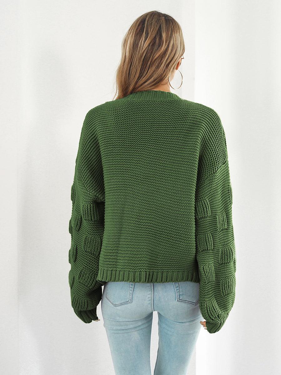 Open Front Ribbed Trim Cardigan Carauana Store