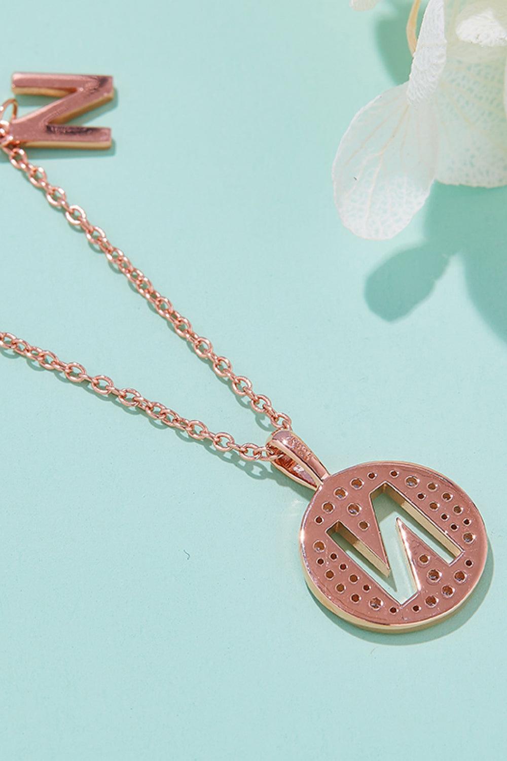 Adored Moissanite K to T Pendant Necklace Carauana Store