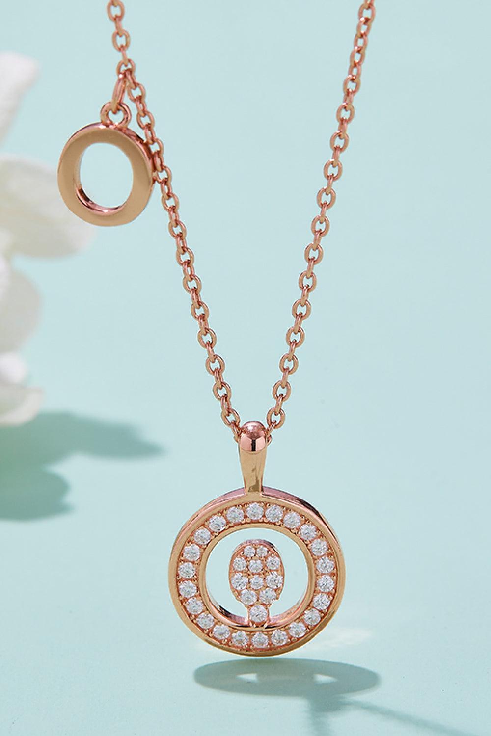 Adored Moissanite K to T Pendant Necklace Carauana Store