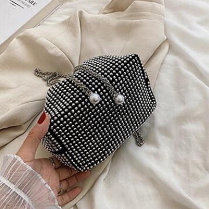 diamond clutch shoulder bag Shinny Rhinestone Evening Shoulder Bags Carauana Store
