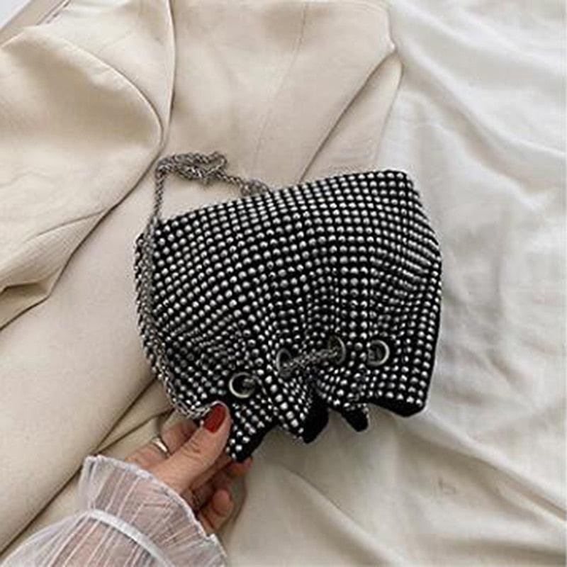 diamond clutch shoulder bag Shinny Rhinestone Evening Shoulder Bags Carauana Store