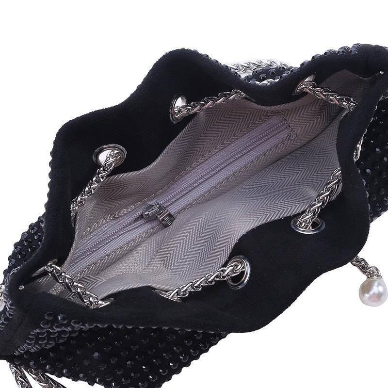 diamond clutch shoulder bag Shinny Rhinestone Evening Shoulder Bags Carauana Store