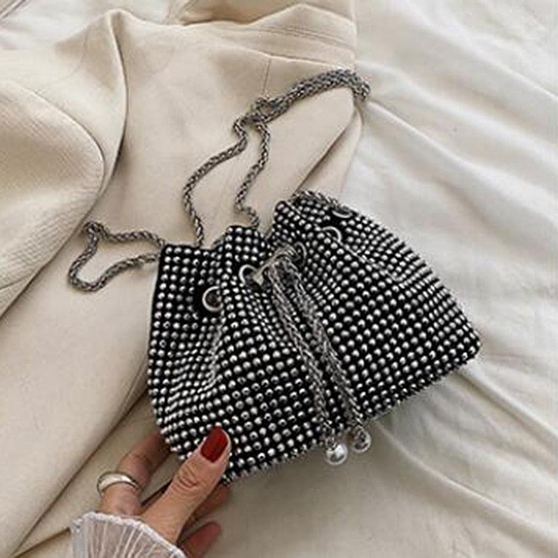 diamond clutch shoulder bag Shinny Rhinestone Evening Shoulder Bags Carauana Store