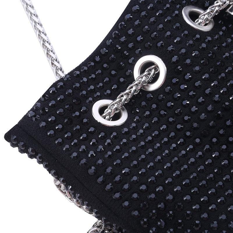 diamond clutch shoulder bag Shinny Rhinestone Evening Shoulder Bags Carauana Store