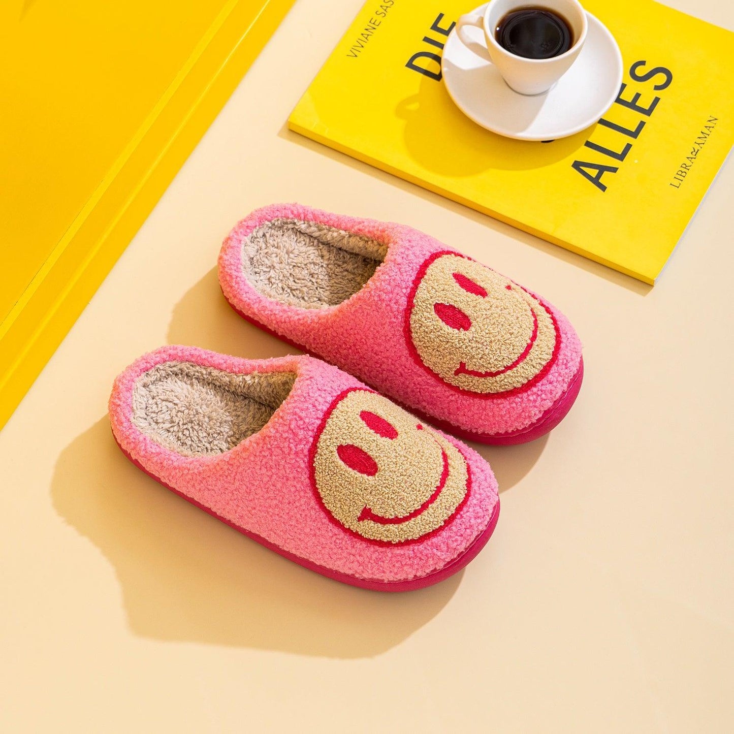 Melody Smiley Face Slippers Carauana Store