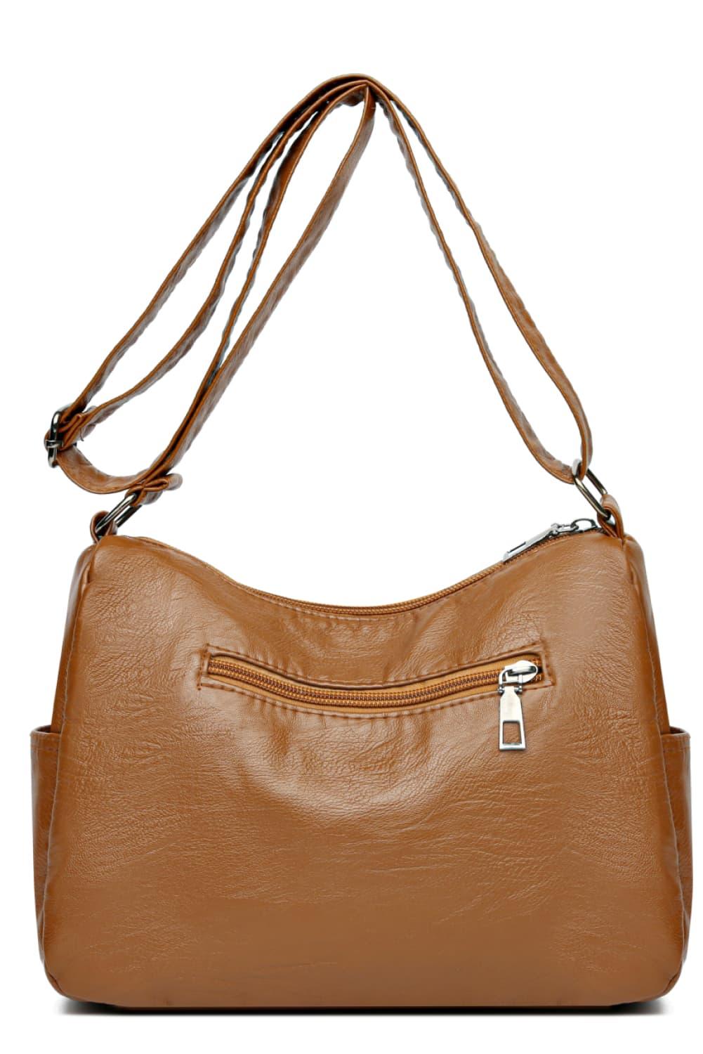 Multi-Pocket PU Leather Crossbody Bag Carauana Store