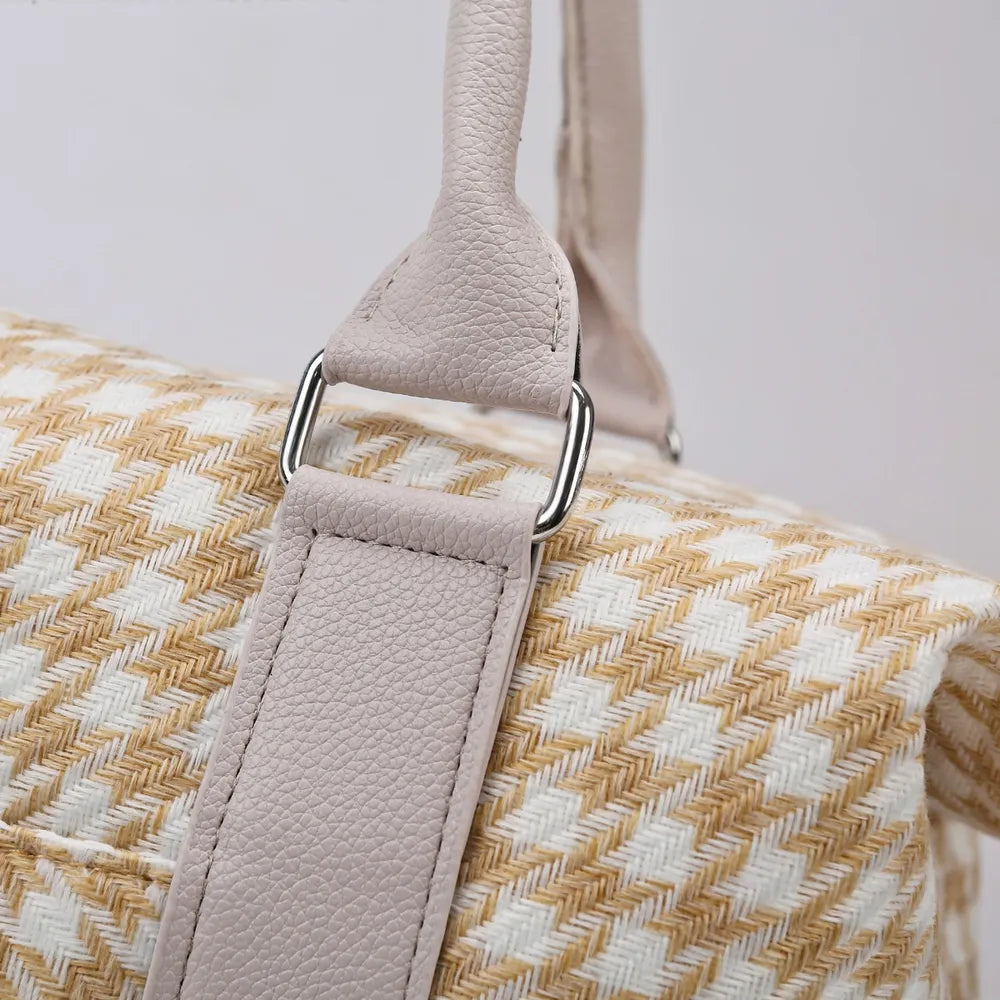 Houndstooth Canvas Travel Bag Carauana Store