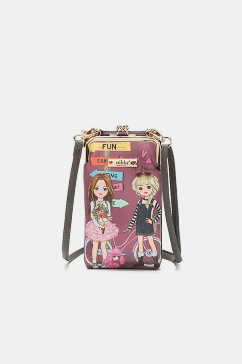 Nicole Lee USA Printed Crossbody Wallet Carauana Store