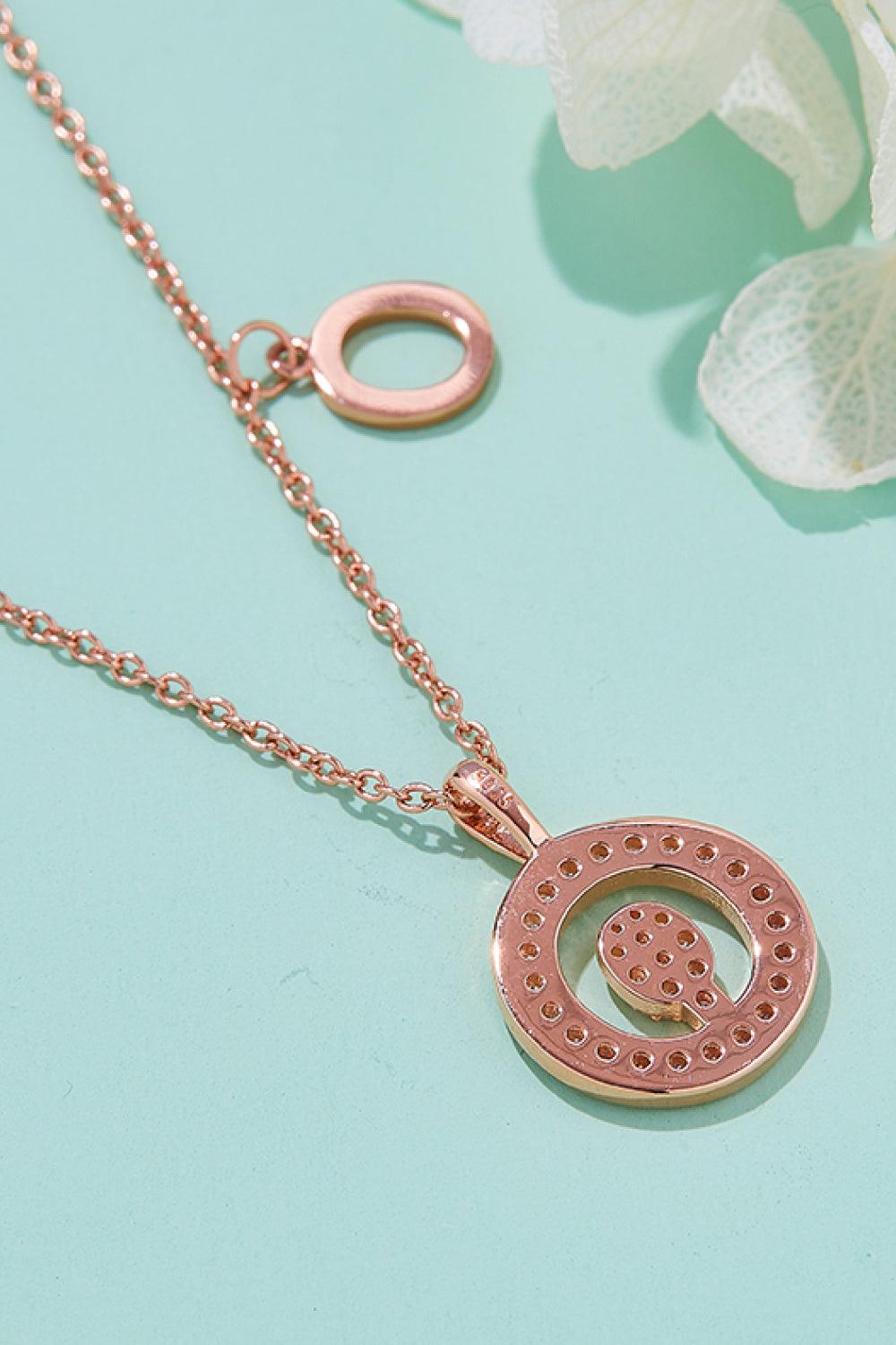 Adored Moissanite K to T Pendant Necklace Carauana Store