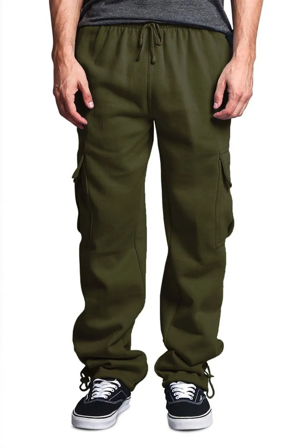 Men's Full Size Drawstring Pants Plus Size