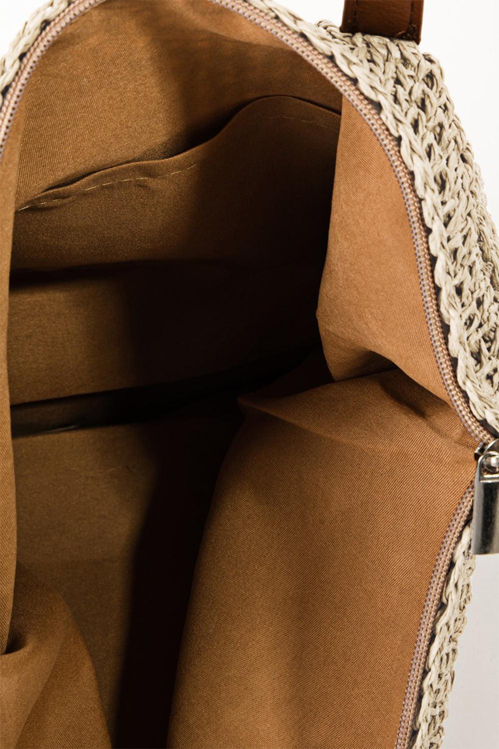Fame Braided Faux Leather Strap Tote Bag Carauana Store
