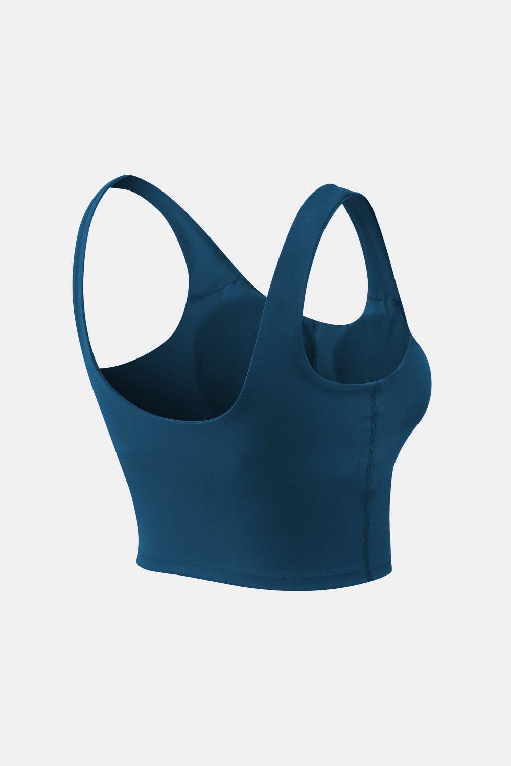 Cropped Scoop Neck Active Tank Top Carauana Store