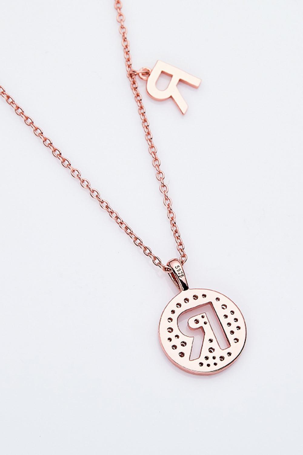 Adored Moissanite K to T Pendant Necklace Carauana Store