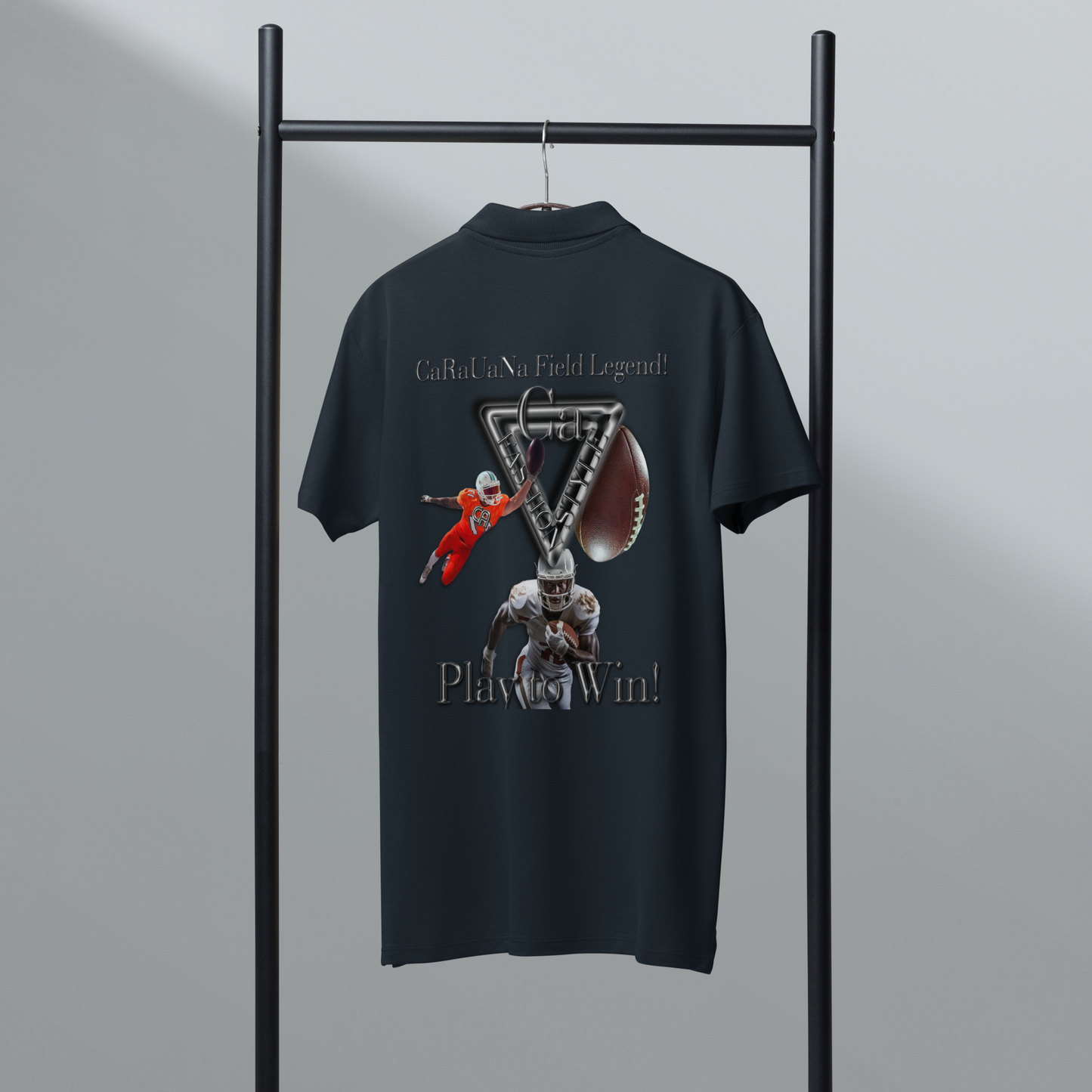 Premium polo shirt American Football