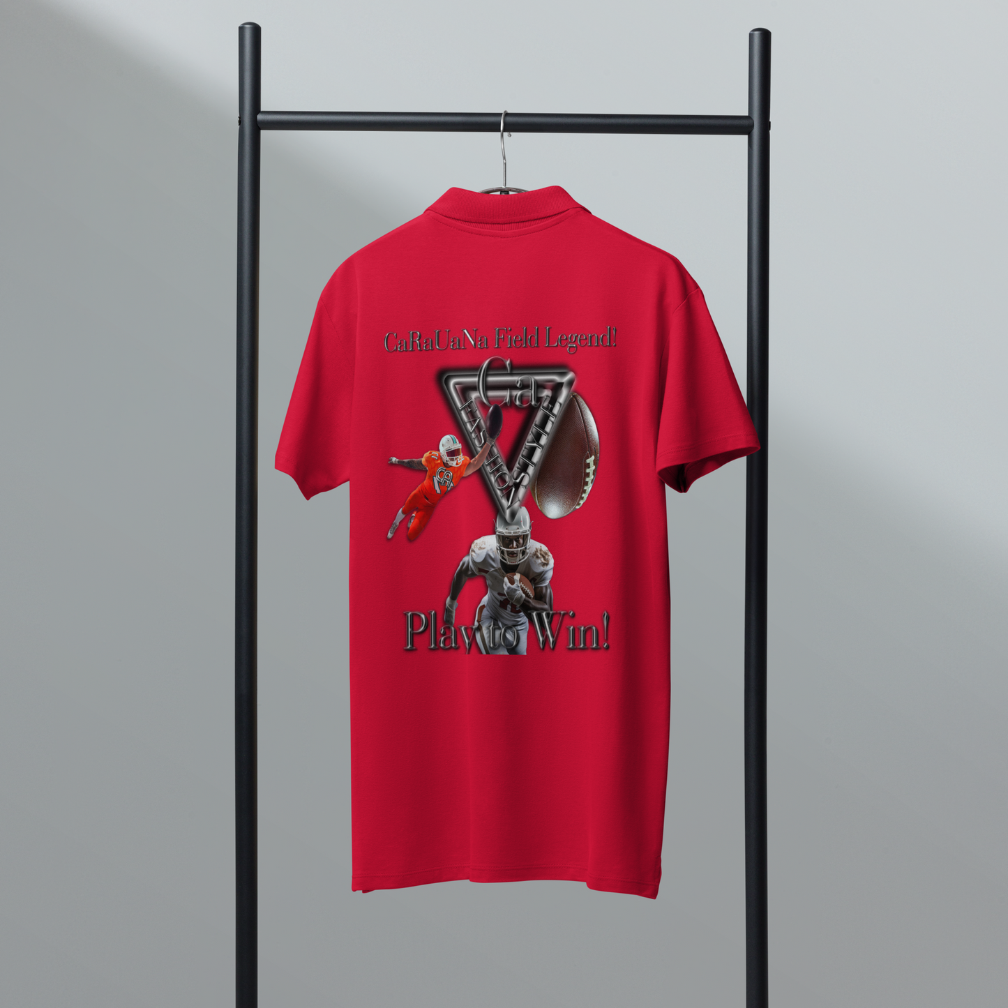 Premium polo shirt American Football