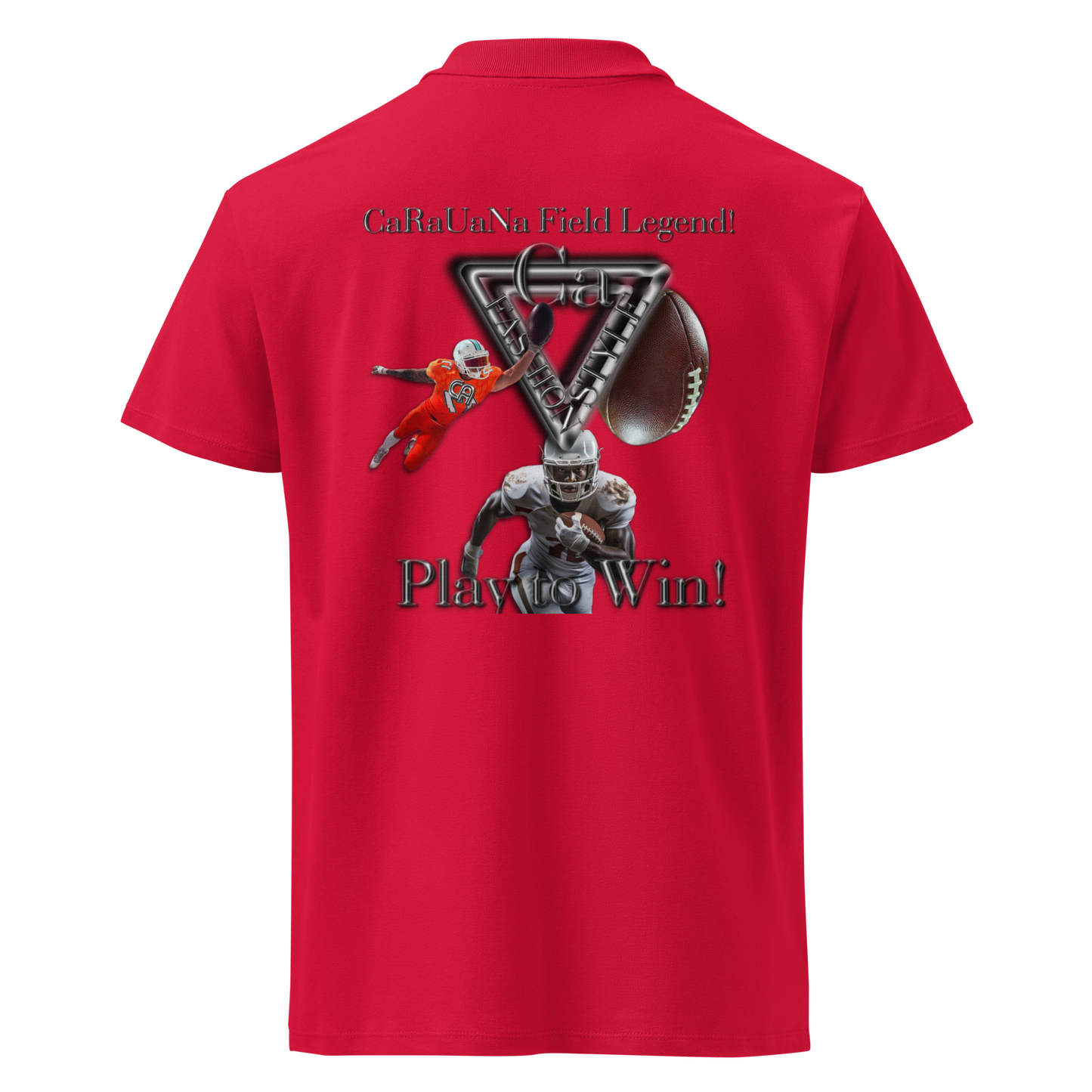 Premium polo shirt American Football