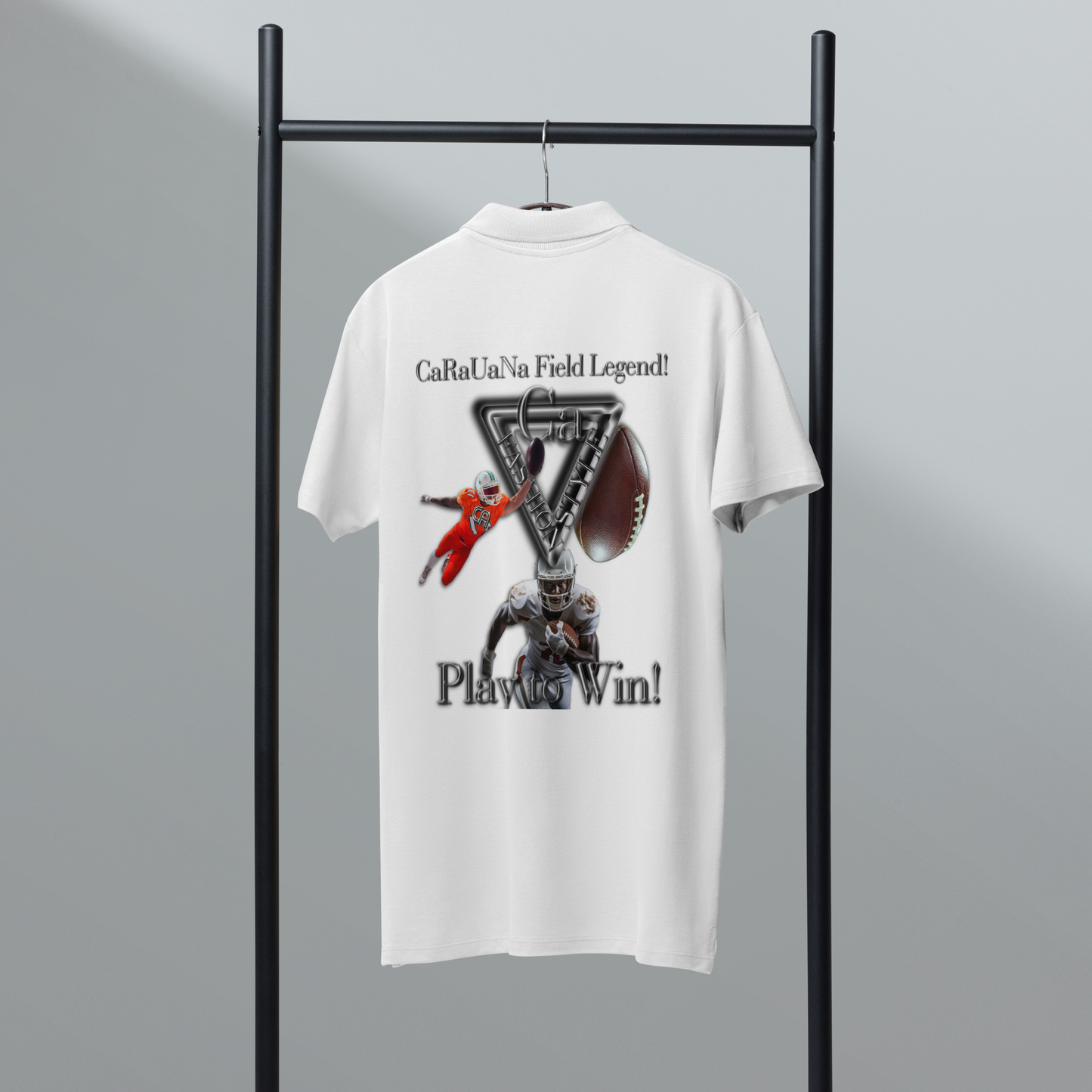 Premium polo shirt American Football