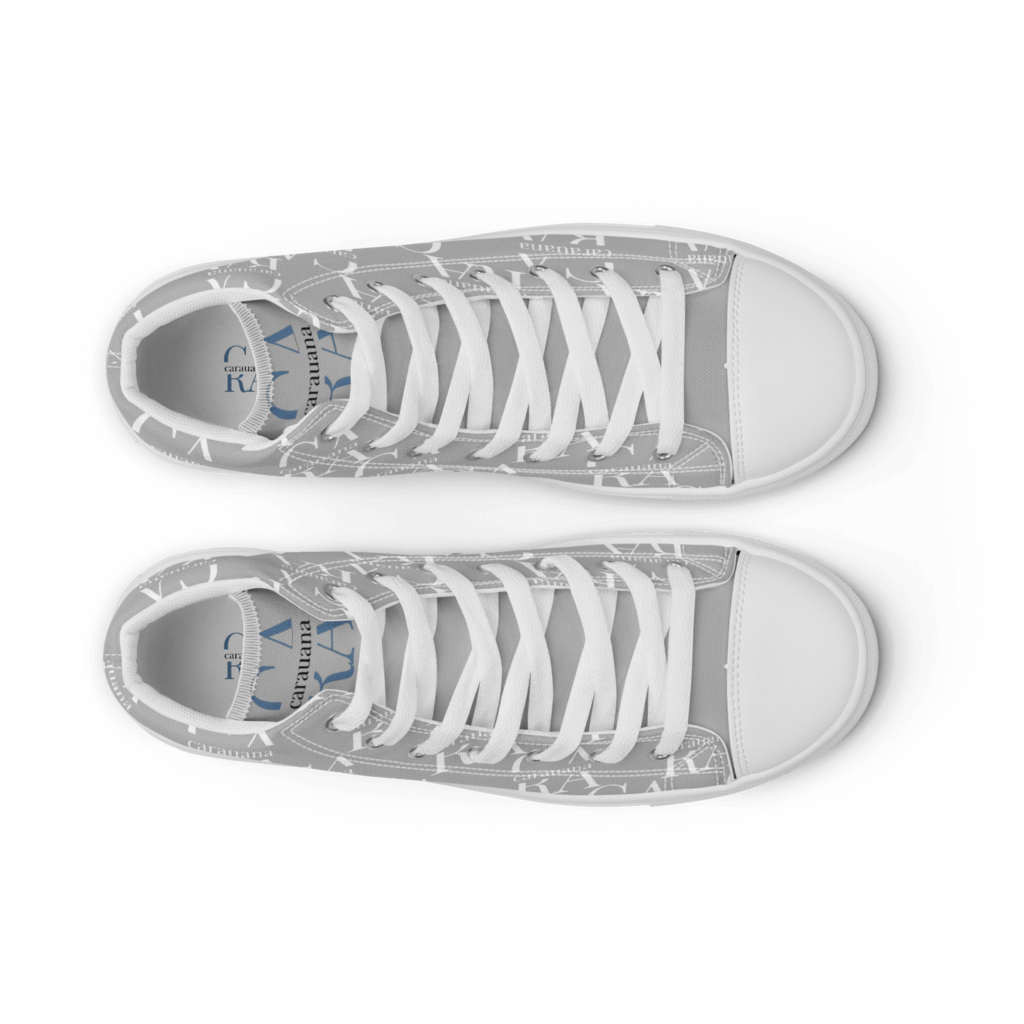 CARAUANA Hip Hop canvas shoes Grey Branded Carauana Store