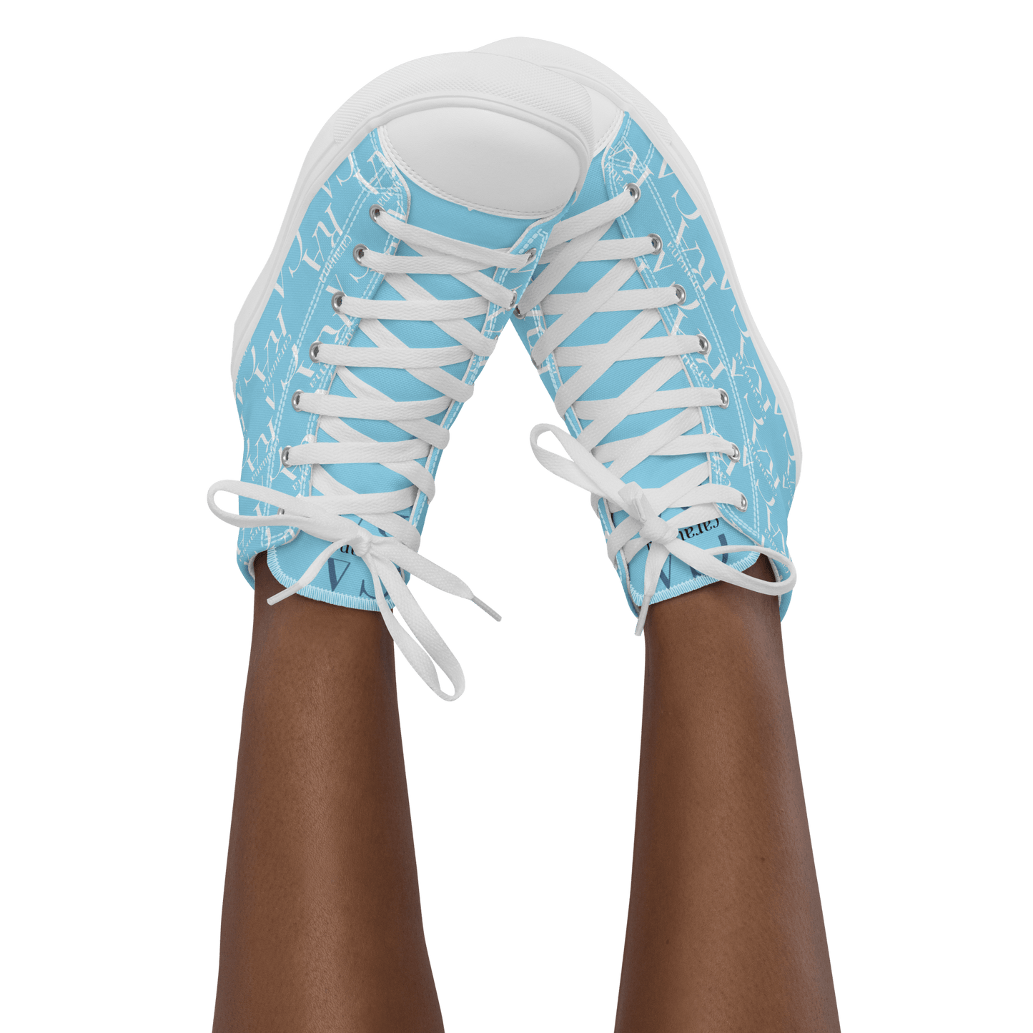 CARAUANA Hip Hop canvas shoes sky blue Branded Carauana Store
