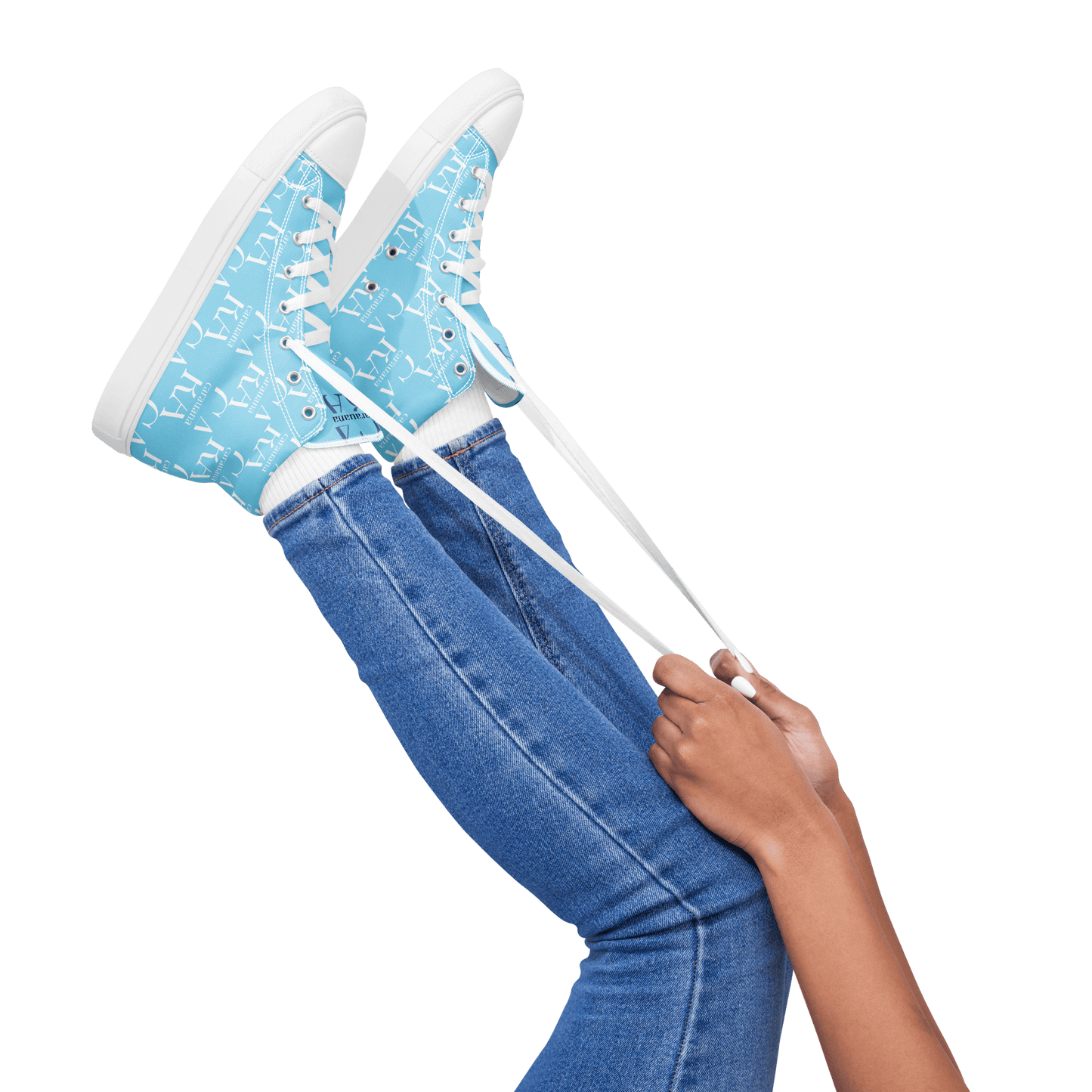 CARAUANA Hip Hop canvas shoes sky blue Branded Carauana Store