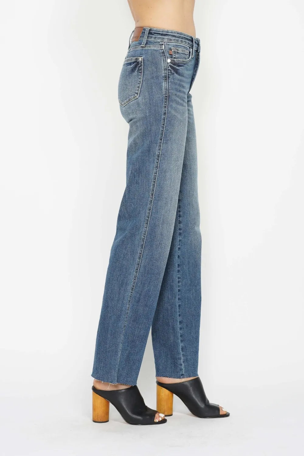 Judy Blue Full Size Tummy Control Straight Jeans Carauana Store