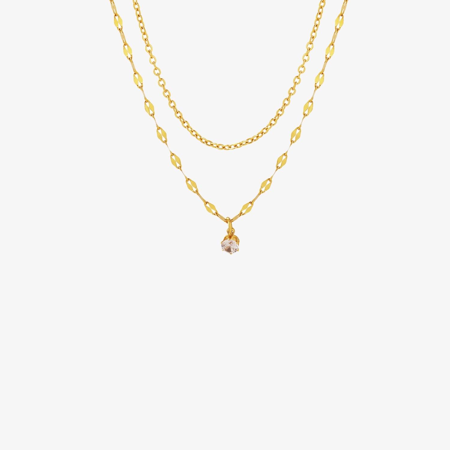Titanium Steel Double-Layered Necklace Carauana Store