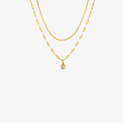 Titanium Steel Double-Layered Necklace Carauana Store