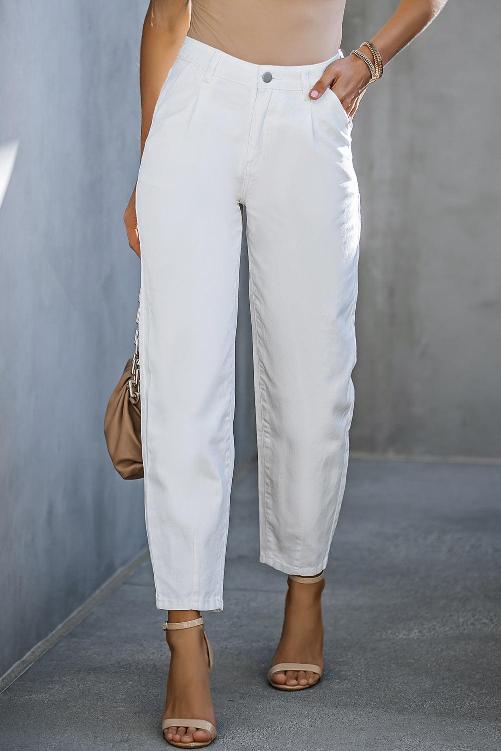 High-Waist Straight Jeans Carauana Store