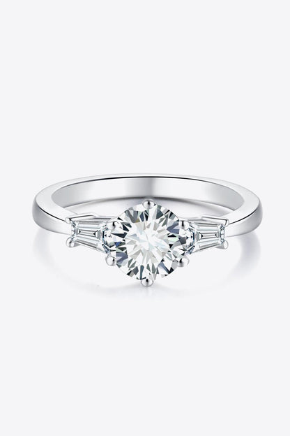 Loyal Love 1 Carat Moissanite Platinum-Plated Ring Carauana Store