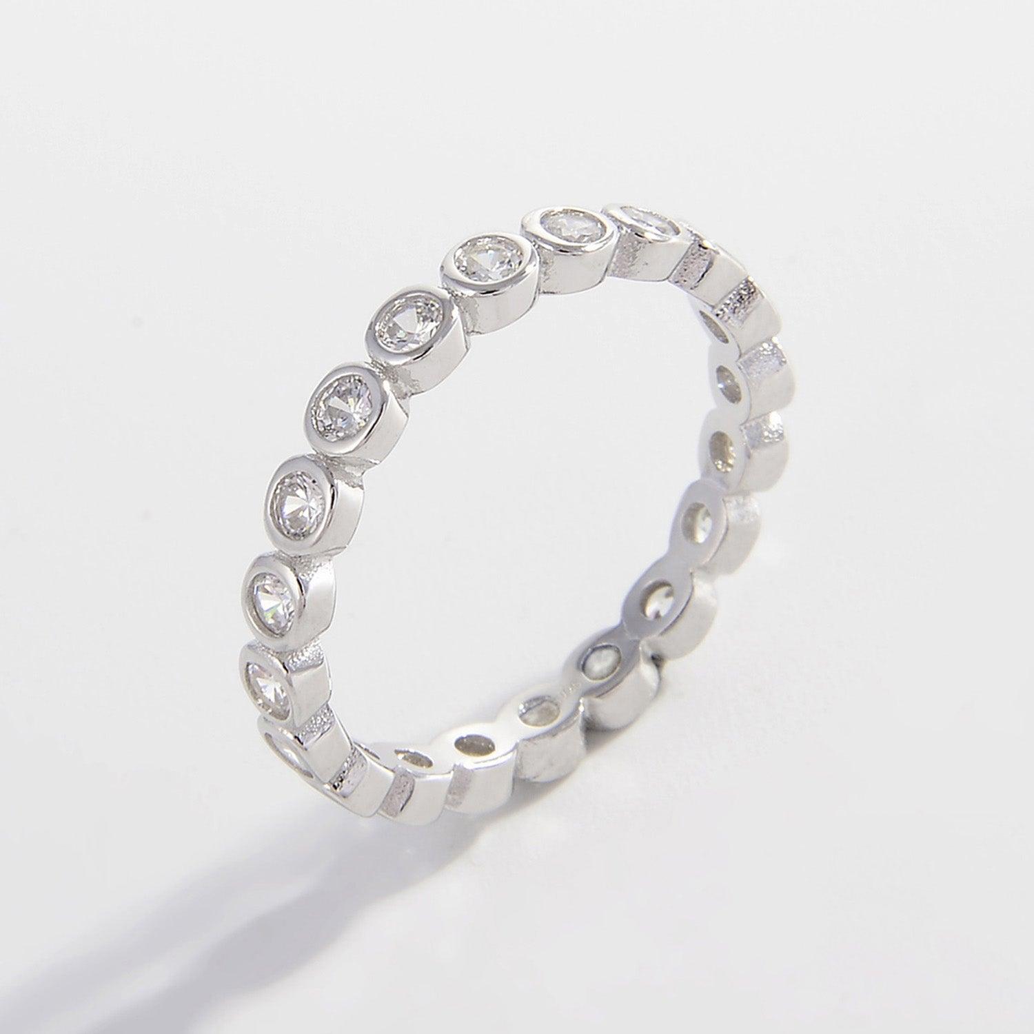 925 Sterling Silver Zircon Ring Carauana Store