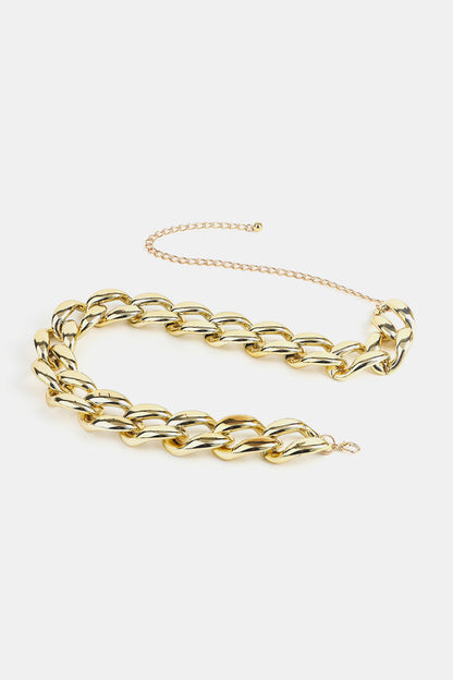 1.2" Width Acrylic Curb Chain Belt Carauana Store