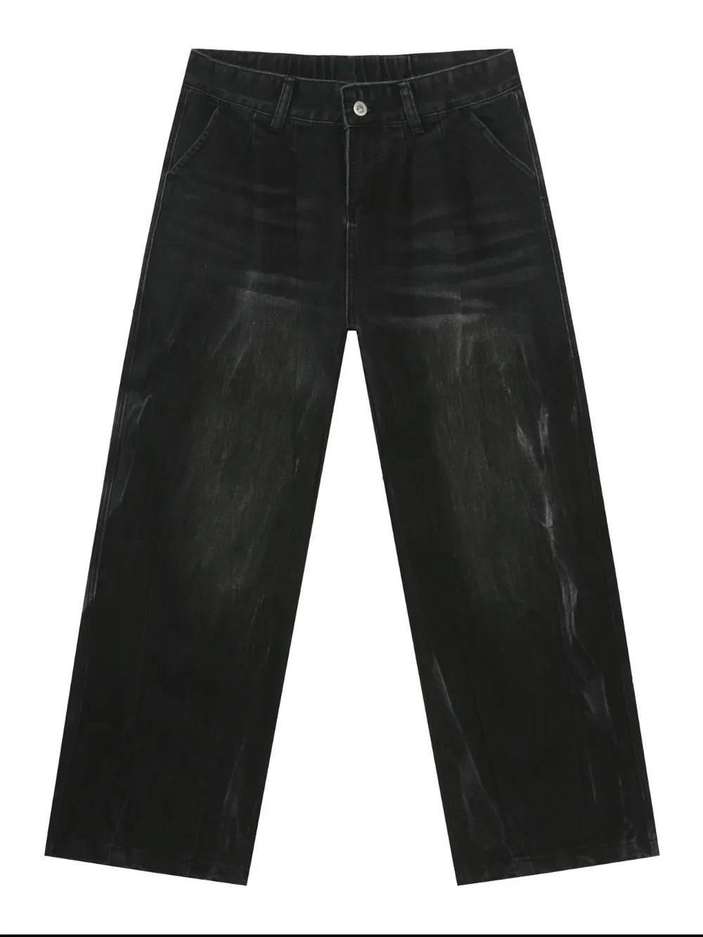 Men's High Waist Washed Jeans Carauana Store
