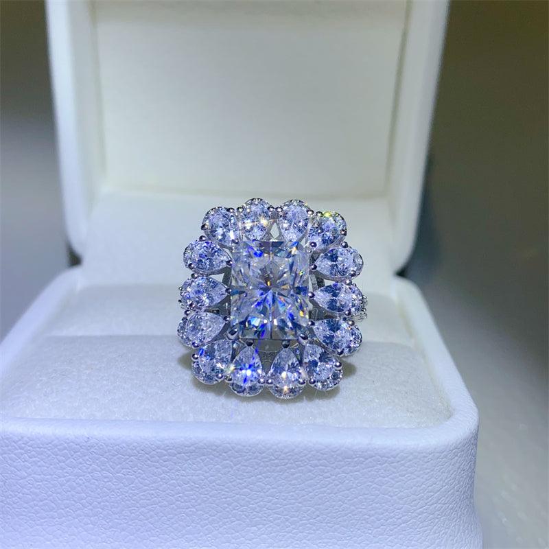 3 Carat Moissanite 925 Sterling Silver Ring Carauana Store