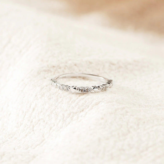 925 Sterling Silver Inlaid Zircon Ring Carauana Store