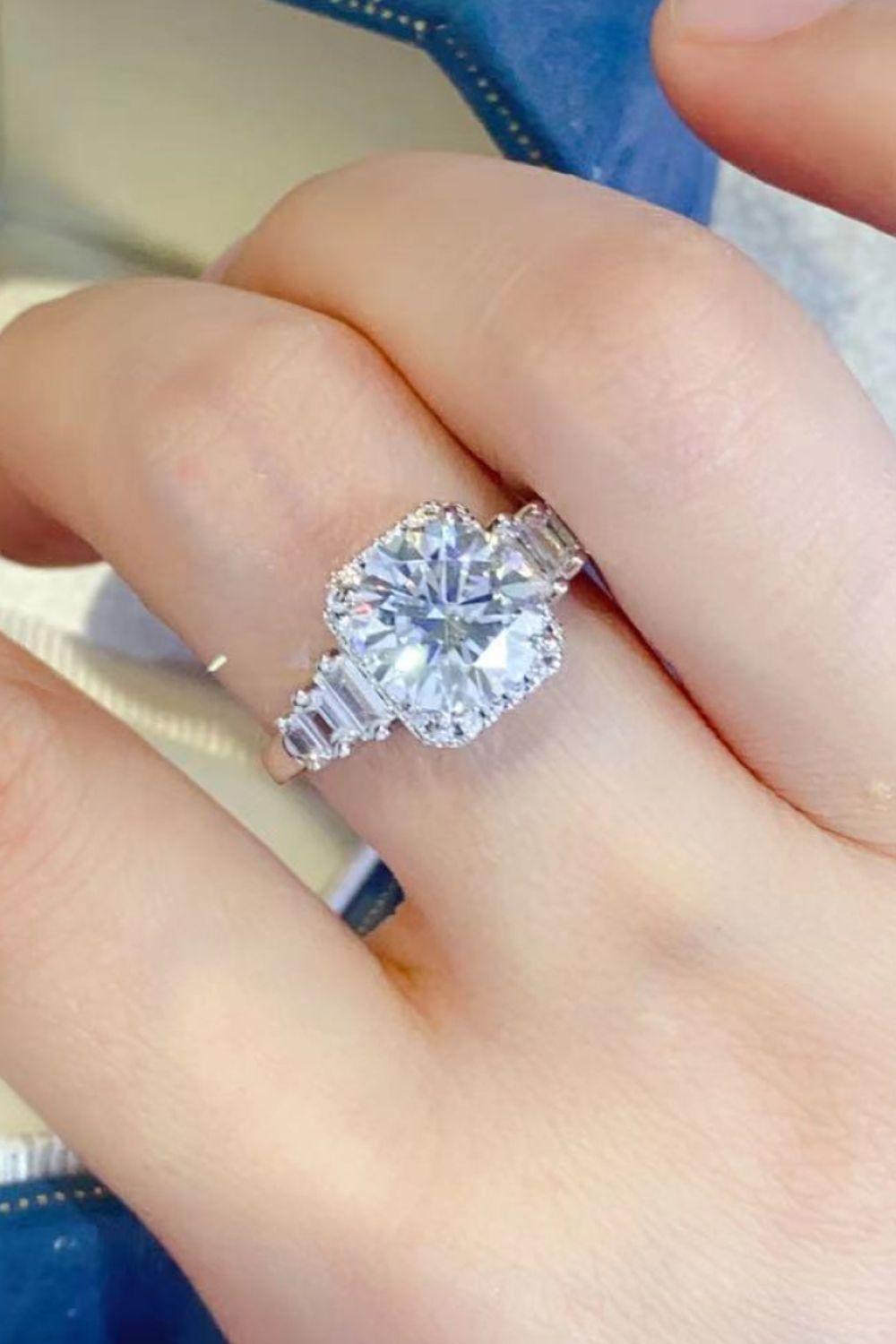 3 Carat Moissanite 925 Sterling Silver Ring Carauana Store