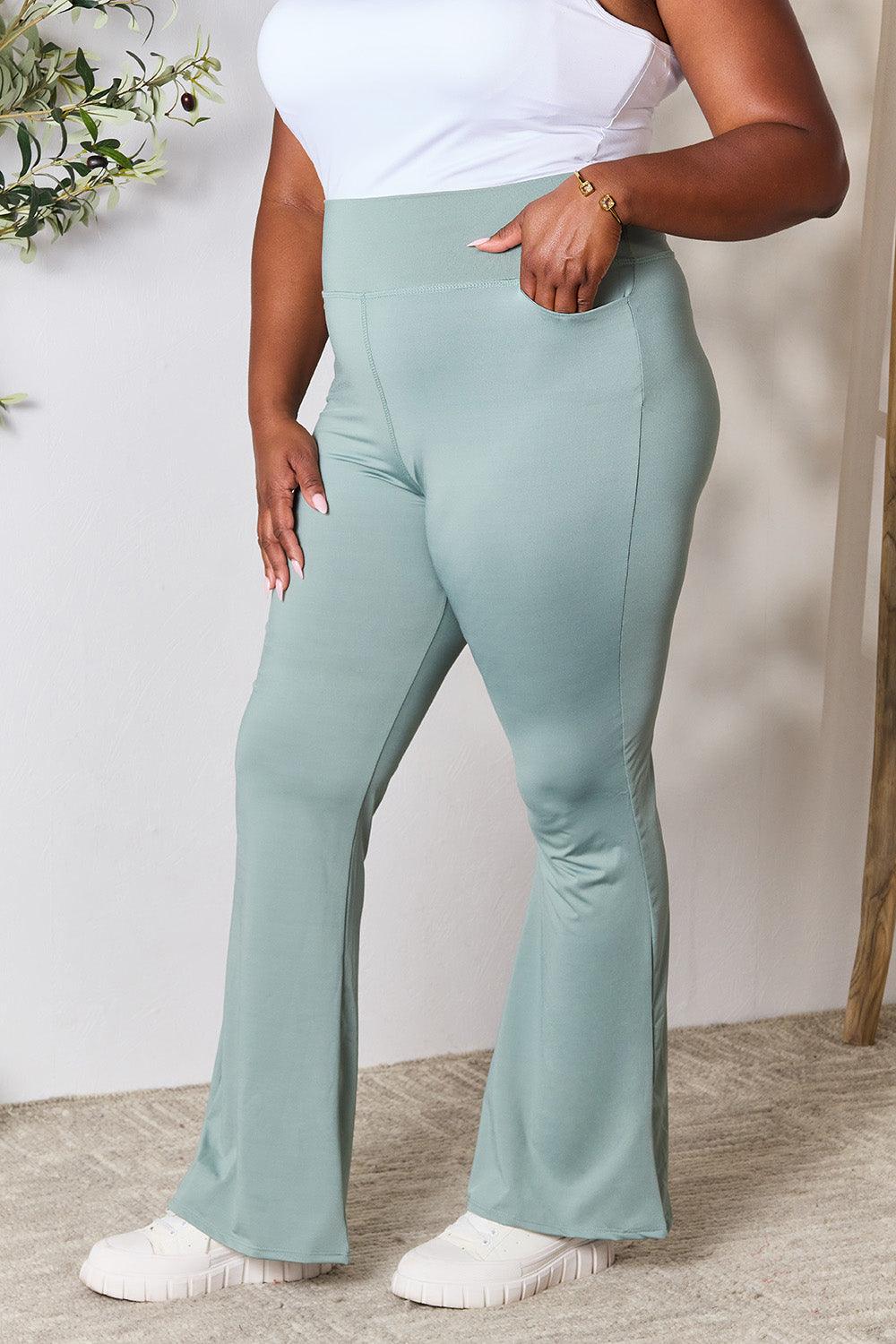 Heimish Full Size Wide Waistband Sports Pants Carauana Store