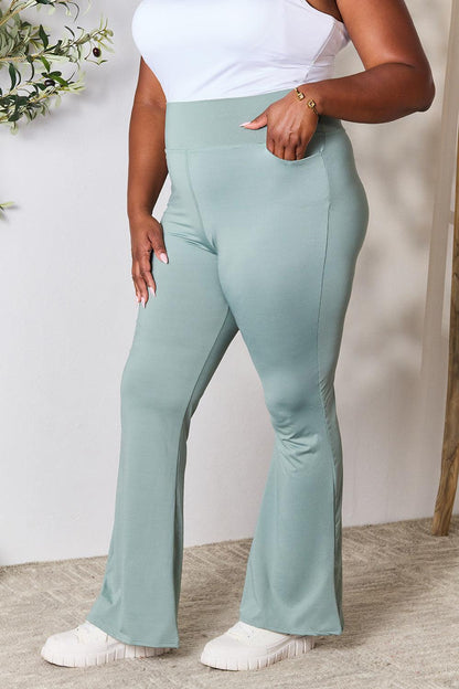 Heimish Full Size Wide Waistband Sports Pants Carauana Store