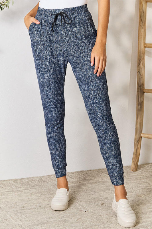 LOVEIT Heathered Drawstring Leggings with Pockets Carauana Store
