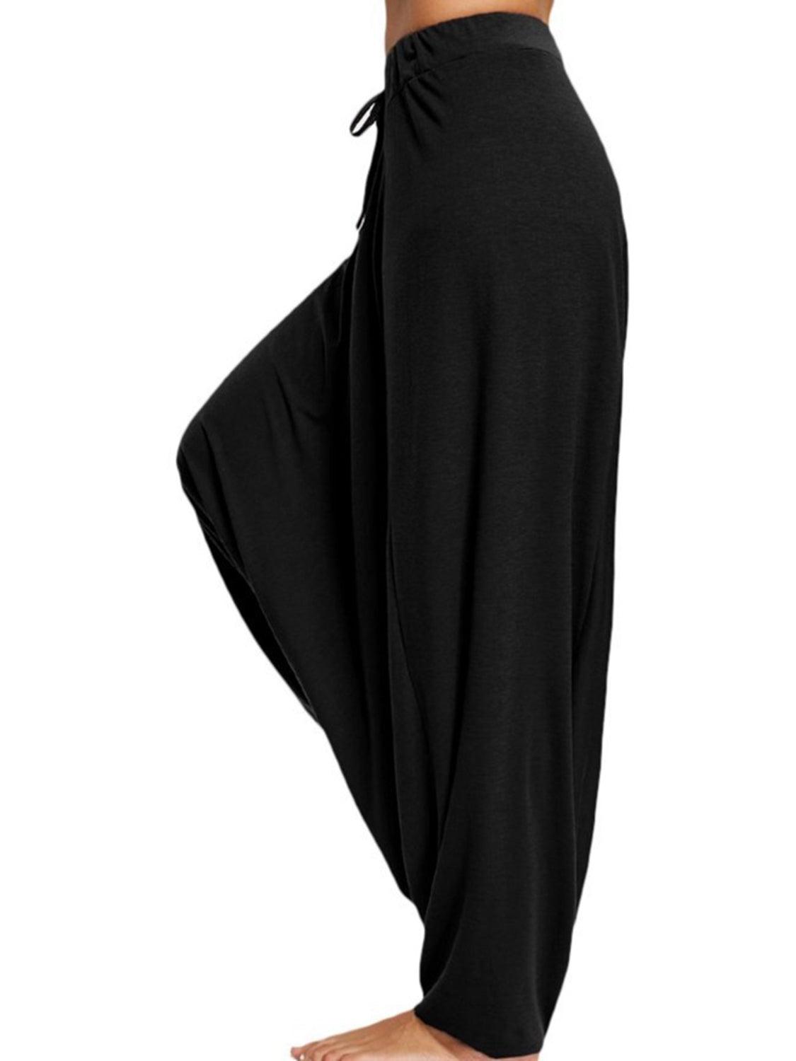Tied Mid Waist Long Harem Pants Carauana Store