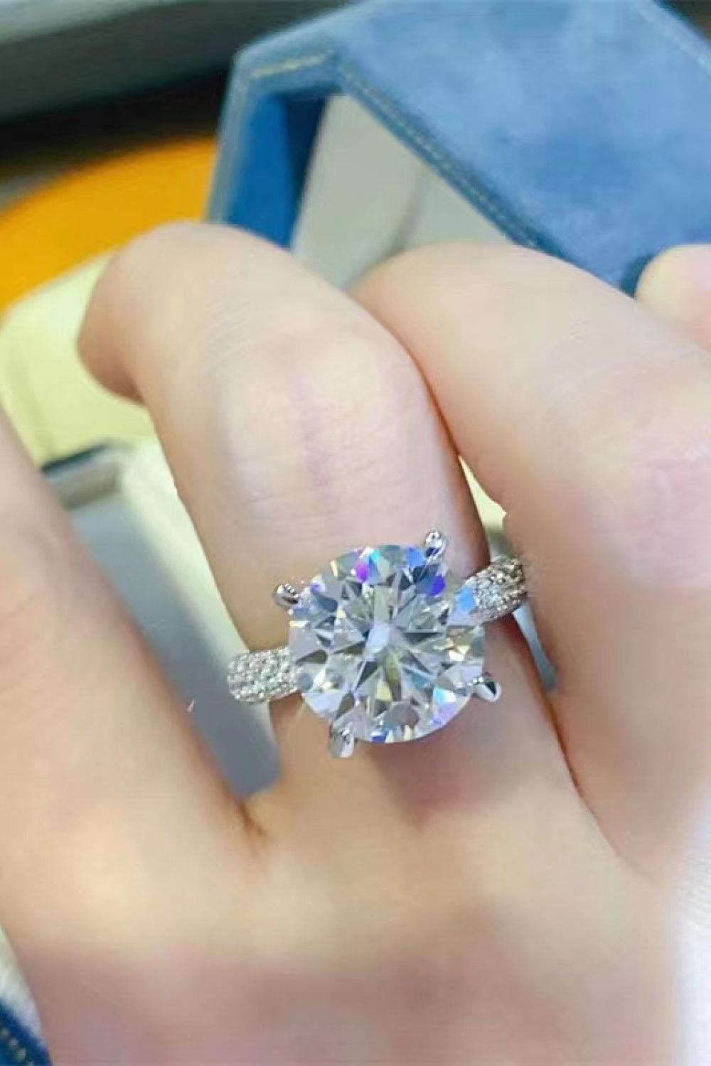 5 Carat Moissanite 925 Sterling Silver Ring Carauana Store