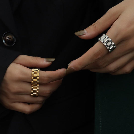 Plated Titanium Steel Ring Carauana Store