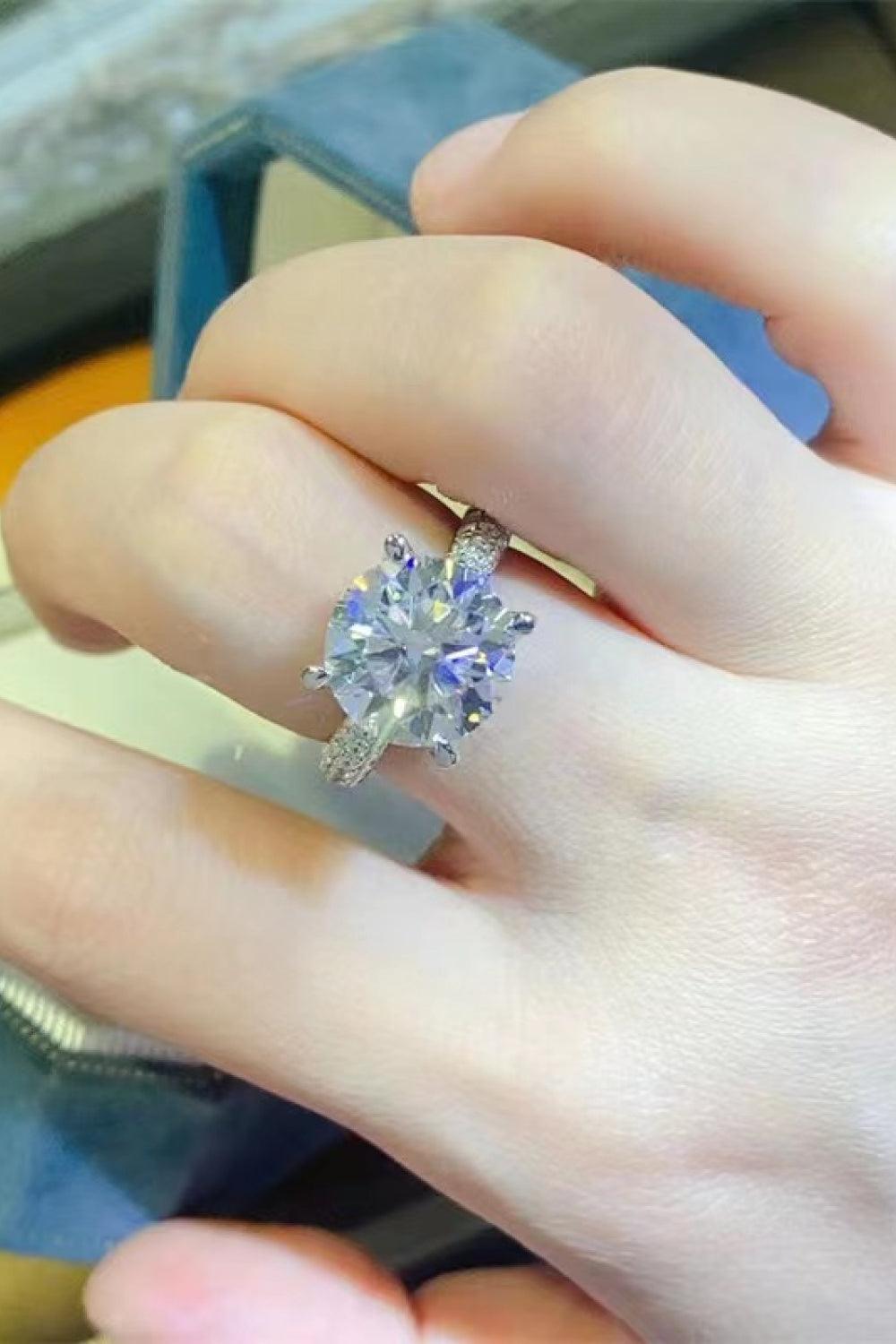 5 Carat Moissanite 925 Sterling Silver Ring Carauana Store