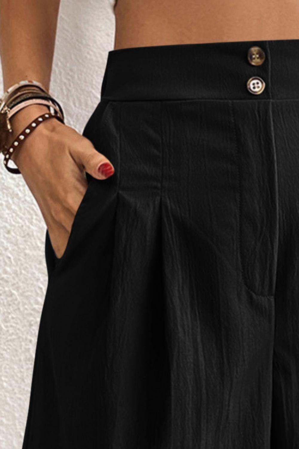 High Waist Shorts with Pockets Carauana Store
