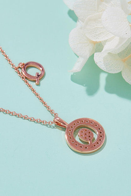 Adored Moissanite K to T Pendant Necklace Carauana Store